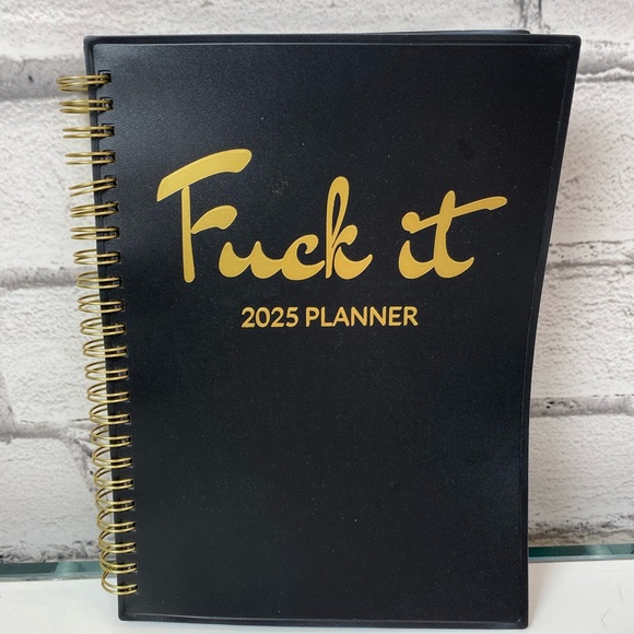 2025 F*** It Black Monthly Planner Calendar Novelty Day Planner Funny Gift NEW - Picture 1 of 5